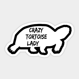 Crazy Tortoise Lady Funny Sticker